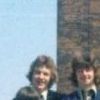 1977: Upper 6th Form in the School Yard.