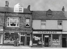 Coombes Butchers and pies, Cheapside c.1960.