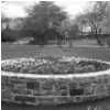 Flower Bed built from stone from the demolished St Charles School