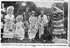 Competitors in the fancy costime parade at Spennymoor carnival.
