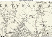 Map of Tudhoe Park Hotel and House.