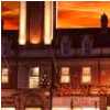 Town Hall,Red Sky