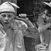 Spennymoor Grammar Technical School Players from Christmas play, ’A Health to John Patch’, December 1965.