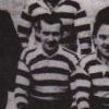 26th Dec 1950 Tudhoe Park Colliery Officials and Deputies football match. The Deputies team with mascot Ken Scurr.
