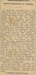Walter Mason and Eleanor Vester wedding.