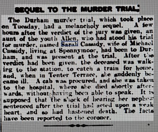 Sarah Cassidy Death