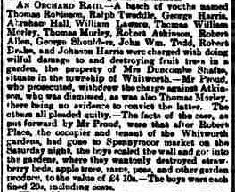 Durham County Advertiser 19th August 1898.