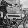 Alan Watson & brothers on Motor Cycle in Byers Green c.1930s
