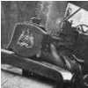 Spennymoor UDC Steamroller in a hole c.1930's